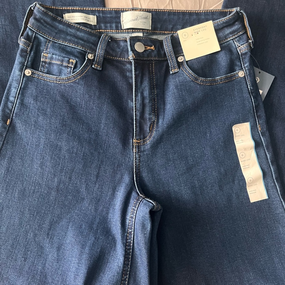 Universal Thread Dark Indigo Flare Jeans - Picture 15 of 16